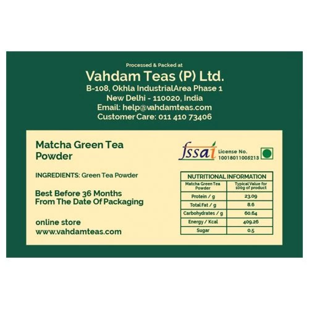 Vahdam  Pure Japanese Matcha Green Tea Powder, 50 g-4.webp